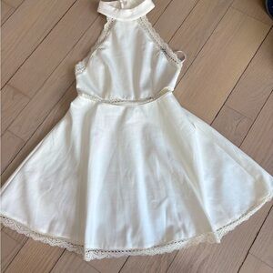 Lulus mini lace halter dress
